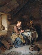 Cornelis Bega Saying Grace oil